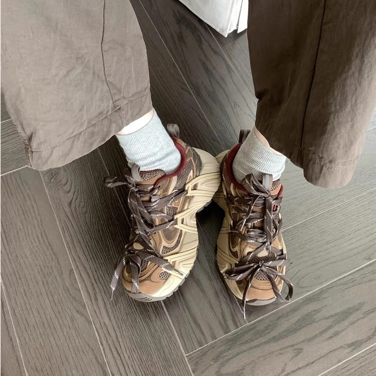 11185设计师款秋冬厚底老爹鞋