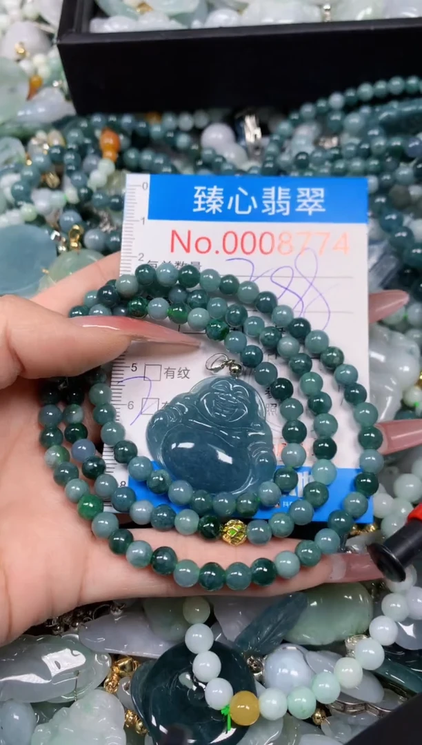 【闪购商品】翡翠颈饰未镶嵌含绳0008774