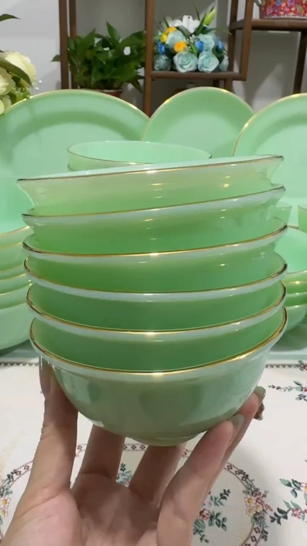 4.5英寸玉瓷碗6个口径11.5厘米