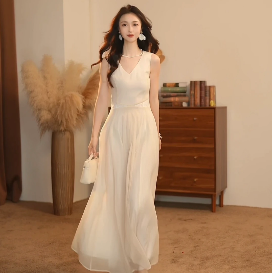 【大金】春夏法式新款优雅小众设计修身显瘦连衣裙-YL30093