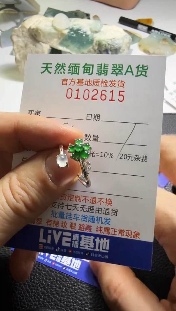 银S925镶嵌定制翡翠鸿*翡翠