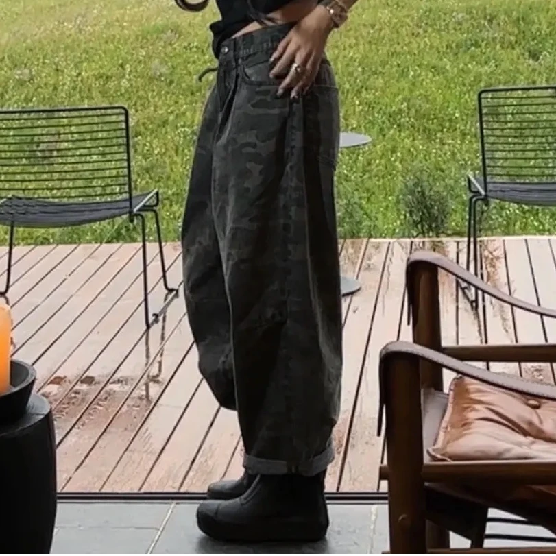 AMAZING IN | 1oo%棉 | 迷彩宽松休闲裤女 A250710-AI57BDTJ9940