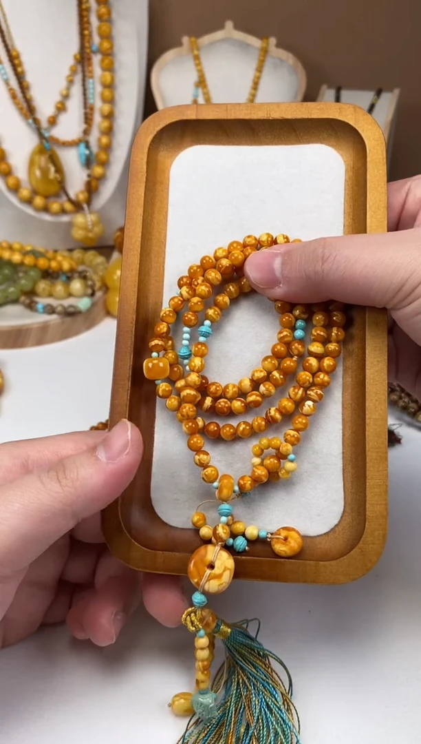 【闪购商品】琥珀裸石未镶嵌6mm典藏级108