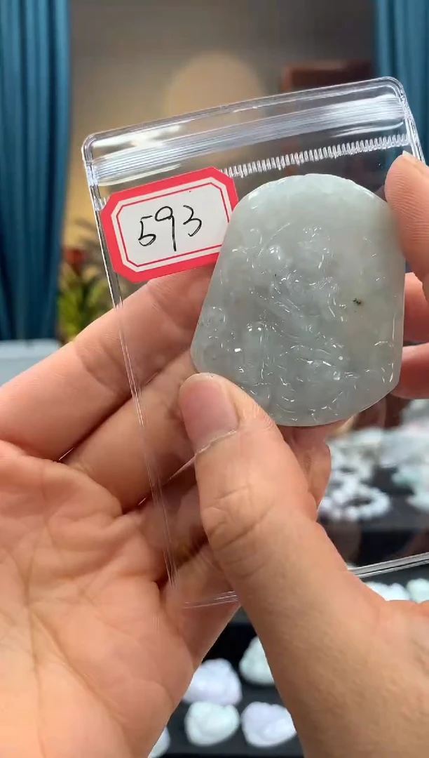 翡翠未镶嵌颈饰普贤593