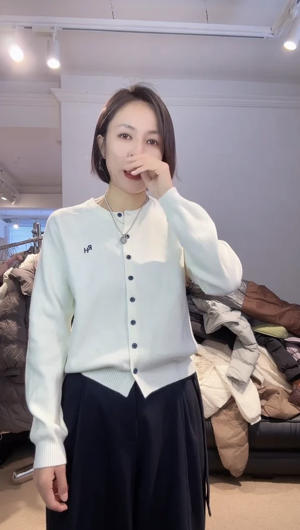 白色开衫不退不换9108