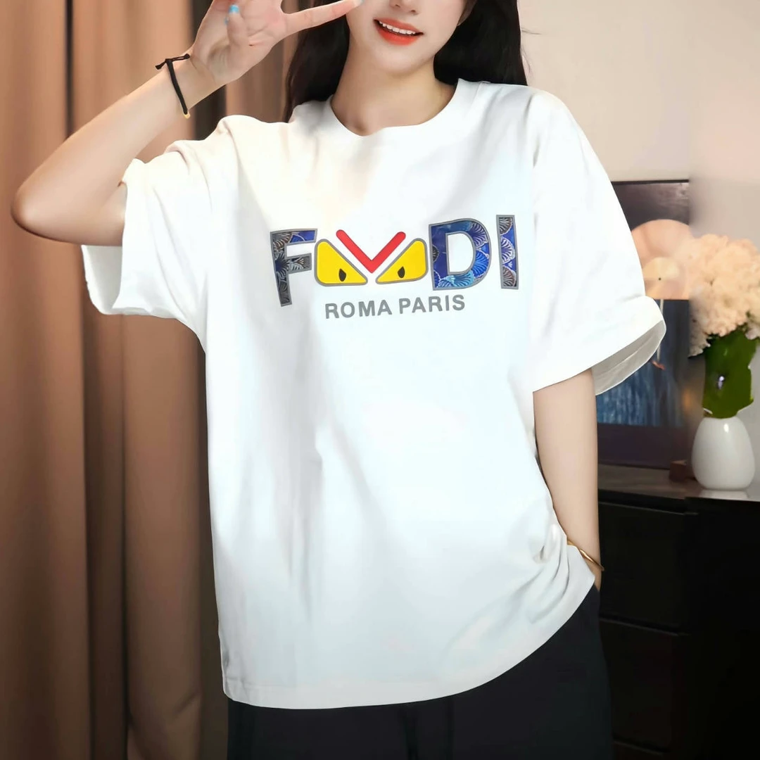 【SSTEE-怪兽之眼】兽兽学姐美式街头纯棉手绘280克重磅短袖白色T