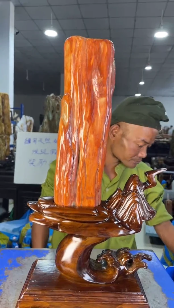 未镶嵌摆件硅化玉24