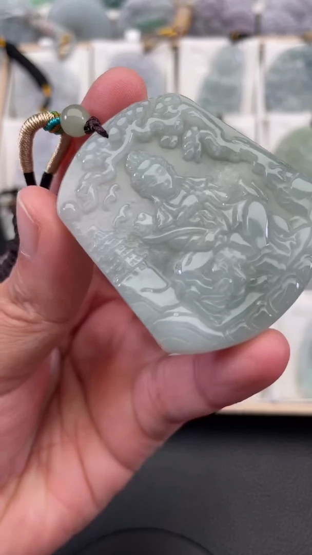 颈饰未镶嵌翡翠天然缅甸翡翠A货112