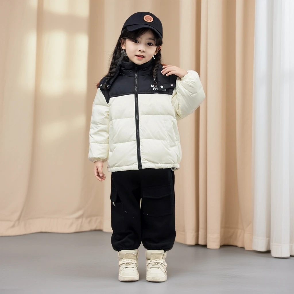 儿童羽绒服童装反季秋冬衣服保暖女孩外套女童外套冬加绒加厚女童