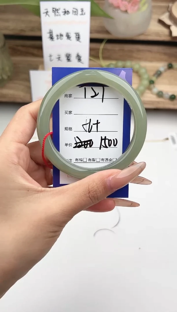 未镶嵌手镯和田玉微色差T27