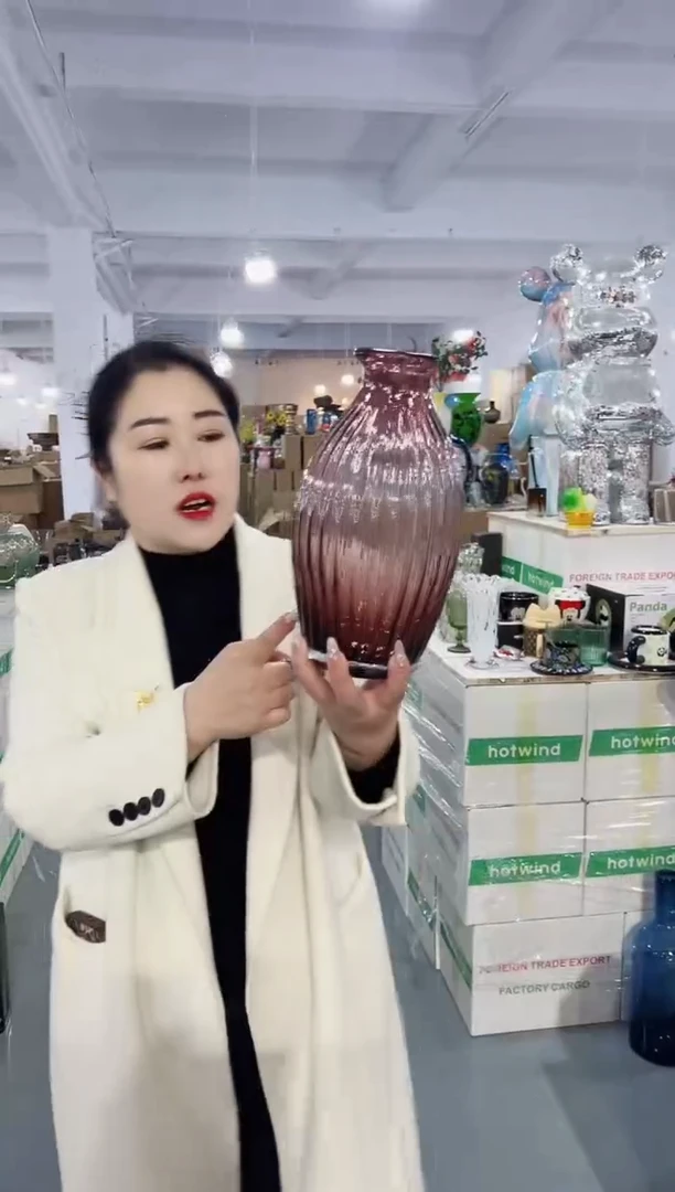 【闪购商品】玻璃花伴你花瓶-微瑕-KRPM8