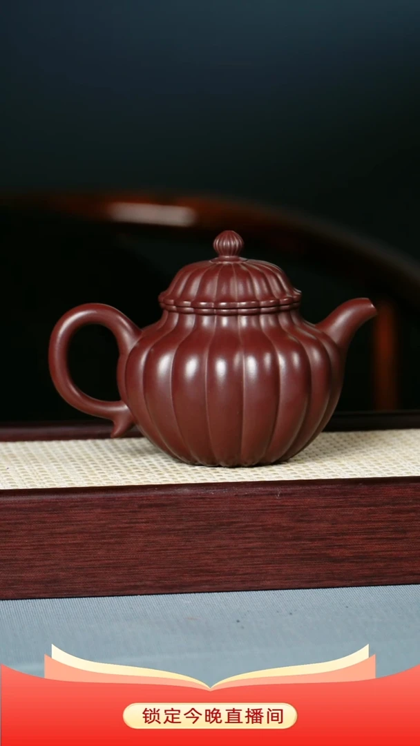 茶壶紫砂老紫泥 筋纹