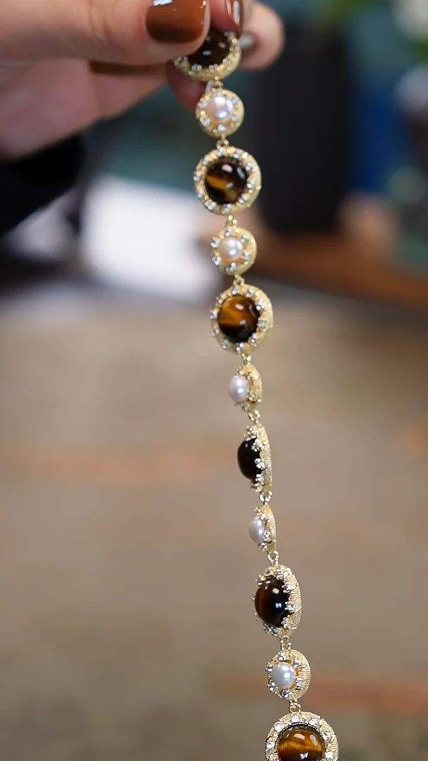 合金手链木变石（虎睛石），手链，