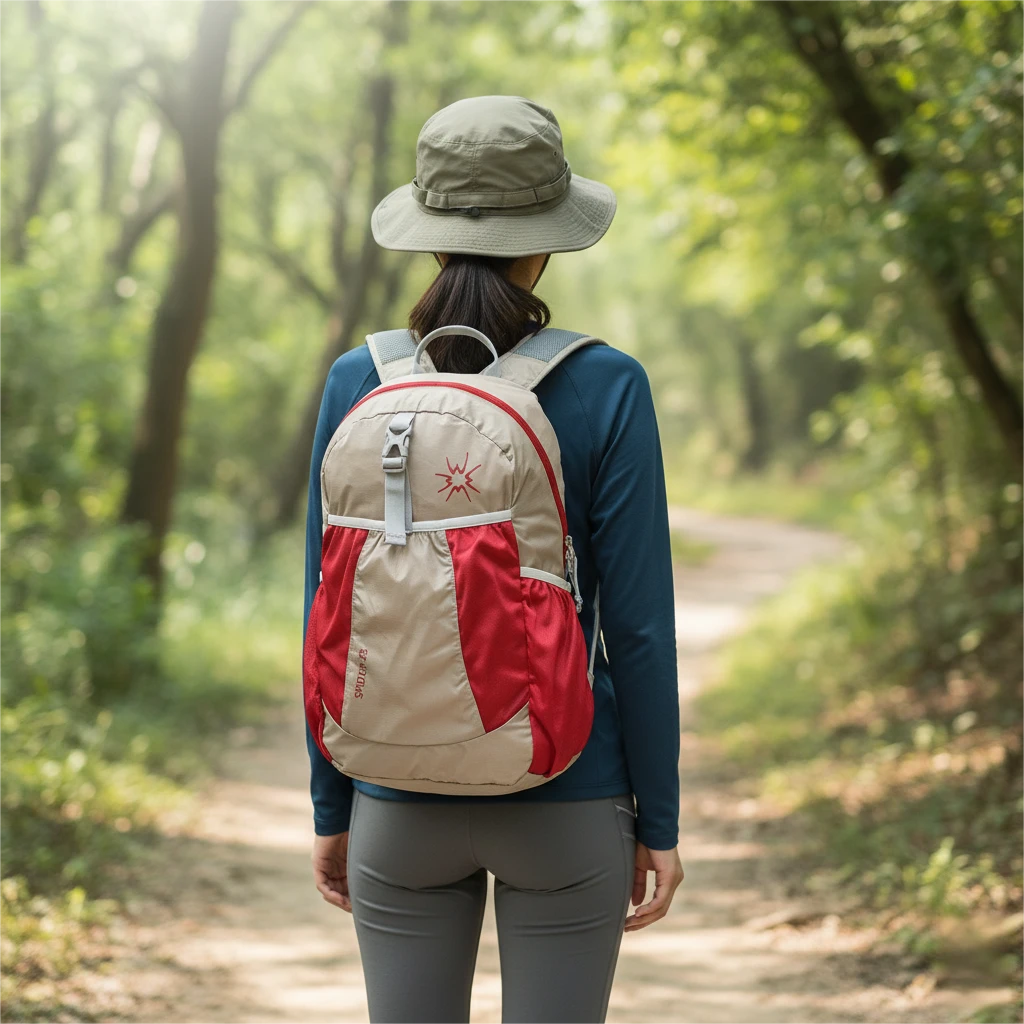 香港户外超轻包女折叠包双肩包便携运动背包超薄旅行登山包轻便