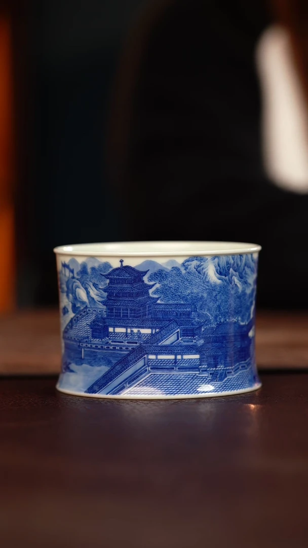 杯子陶墨尚观山岳阳楼杯子