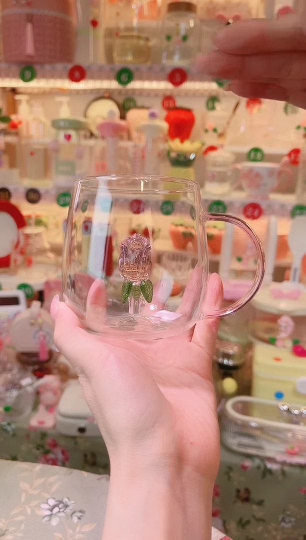摆件品质好发货快放心拍！郁金香花水杯