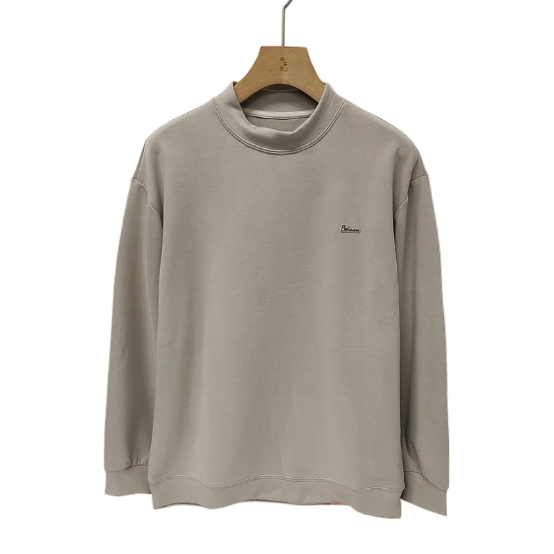 半高领双面德绒打底衫秋冬男长袖打底衫保暖卫衣百搭内搭66802