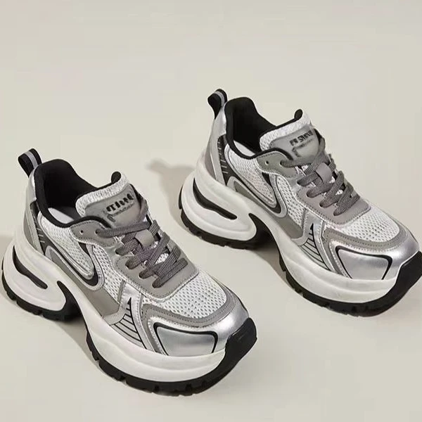 2025春季新款明星同款老爹鞋女透气增高休闲鞋露思同款鞋子