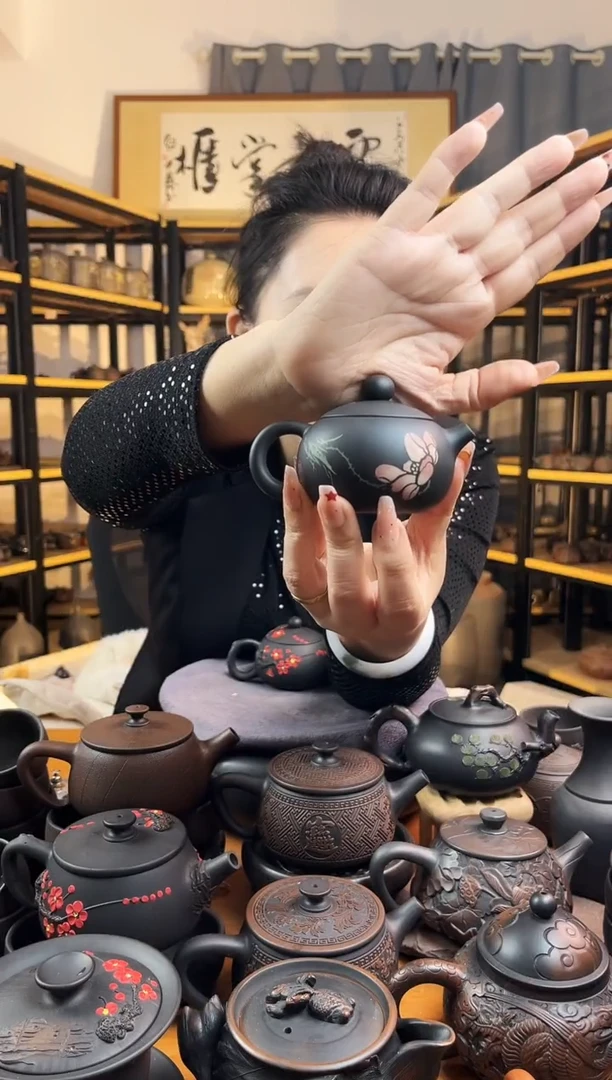 【闪购商品】壶100cc 彩填 西施 荷花