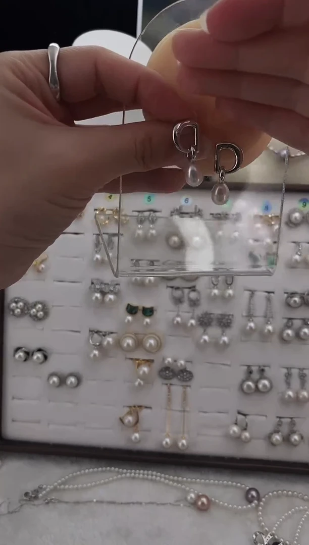 合金耳饰淡水珍珠53