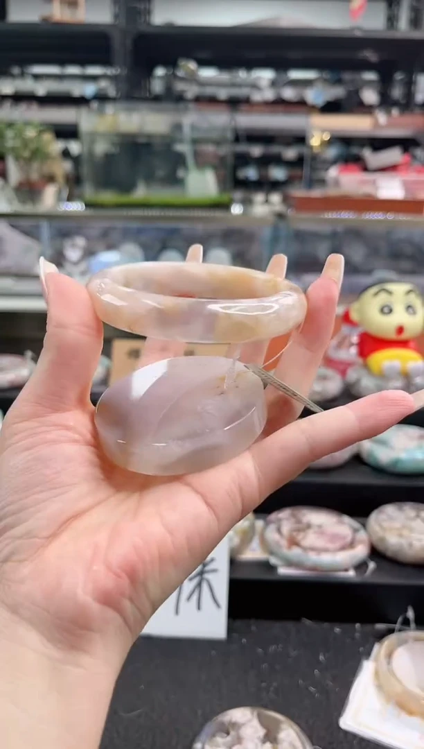 未镶嵌手镯石英质玉62圈口（不退不换）1593209