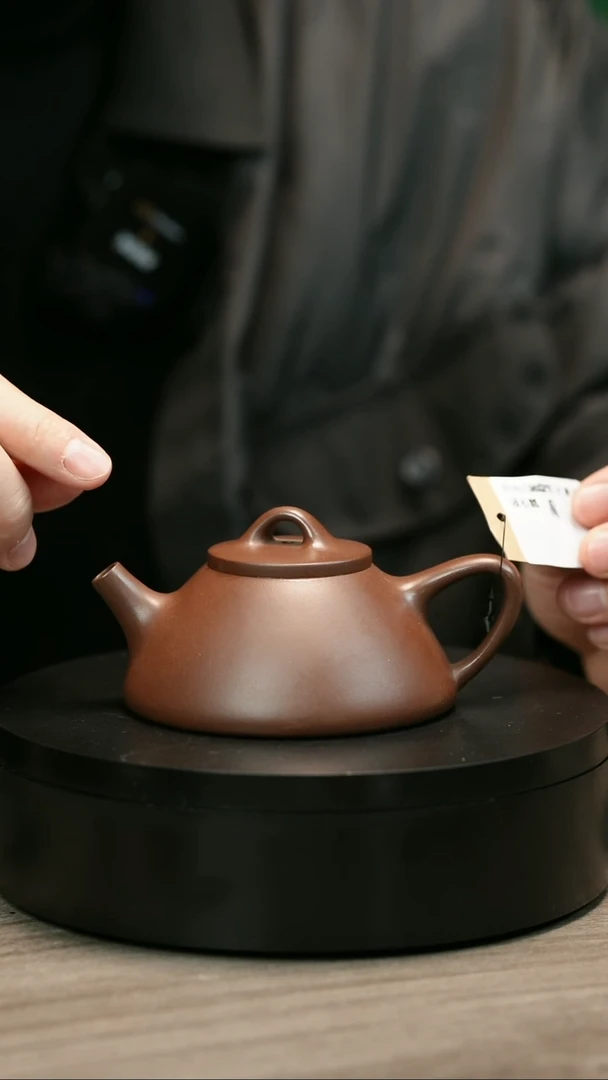 茶壶紫砂用****7H1462赵信军光素水波石瓢