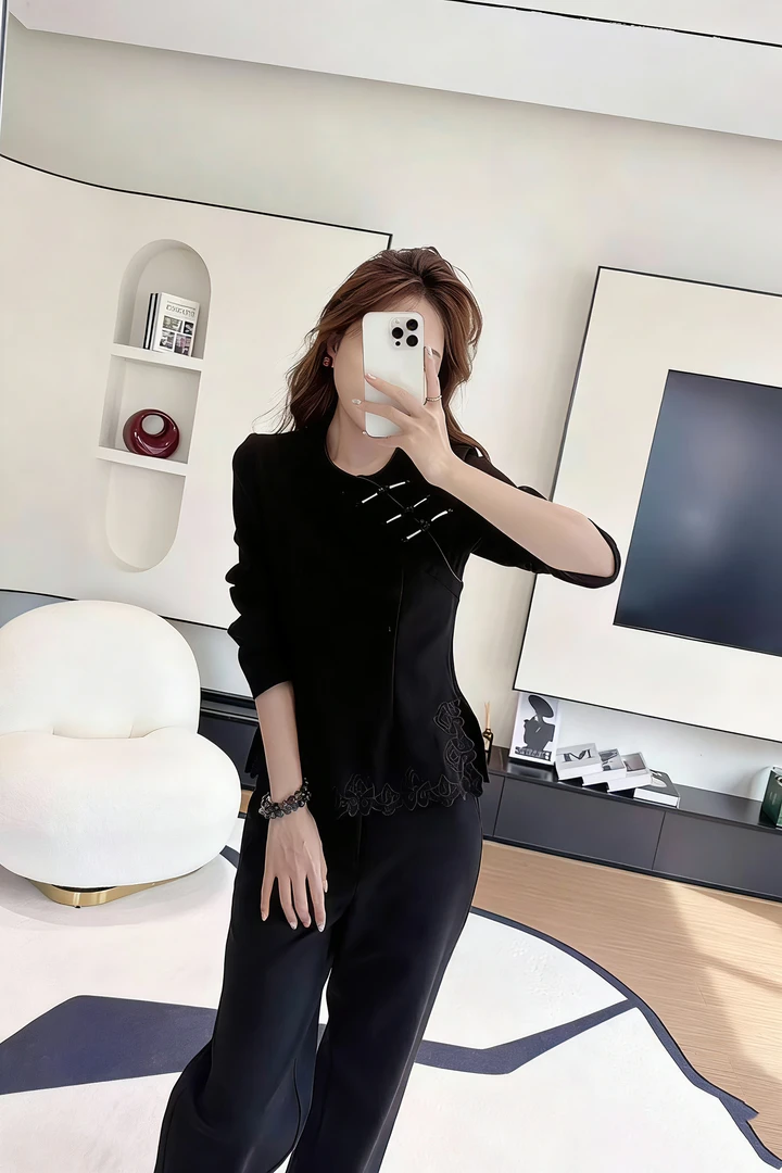 【欧货-高定女装】琴宝精选 百搭修身显瘦休闲 套装TZ025