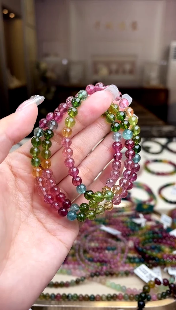 【闪购商品】碧玺/未镶嵌6mm+碧玺多圈多样性发货