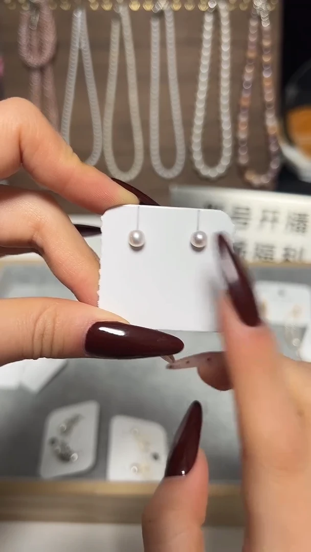 银S925镶嵌耳饰淡水珍珠永丽珍珠严选