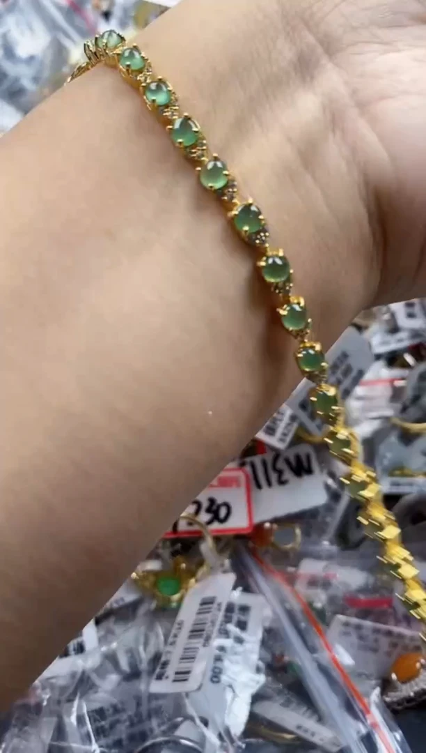 翡翠戒指银S925镶嵌1414     8
