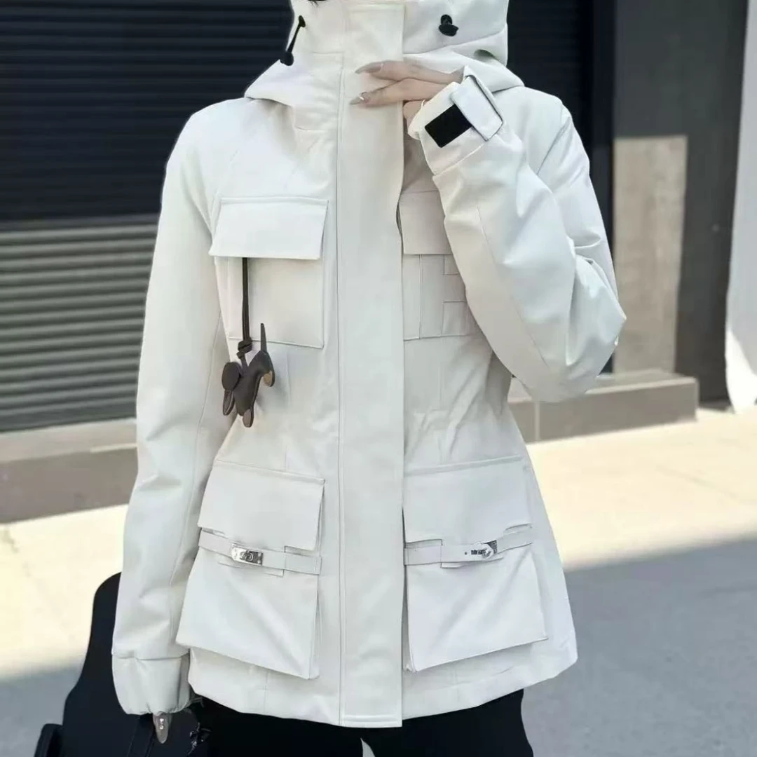 Manmi   可拆卸内胆三合一连帽三防工装冲锋衣外套  7979