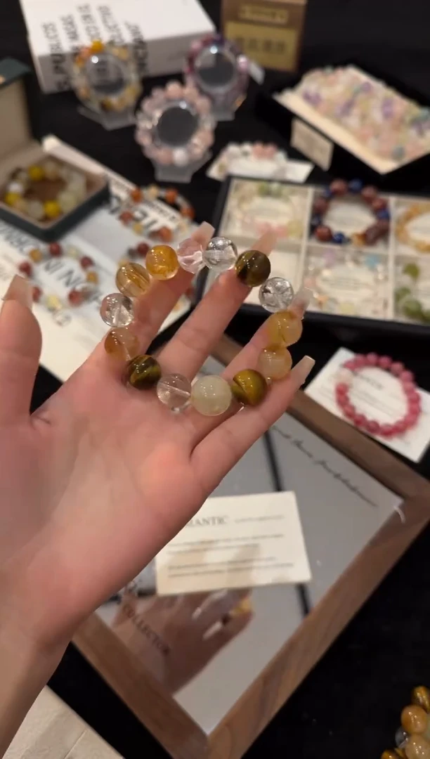 未镶嵌手链水晶金霸x2546