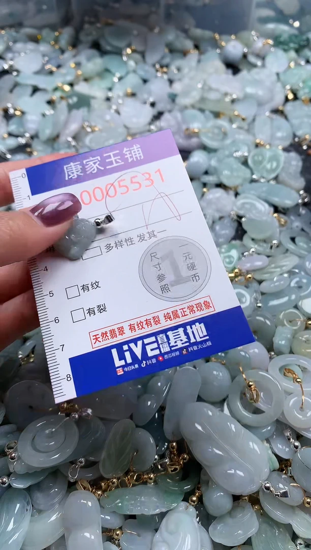 翡翠未镶嵌吊坠(不含链)5531