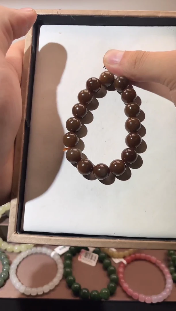 未镶嵌和田玉挂件红糖手串