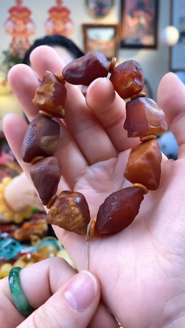 【闪购商品】琥珀手串未镶嵌手串