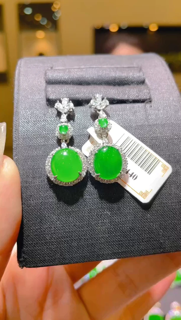 翡翠银S925镶嵌吊坠(不含链)A10