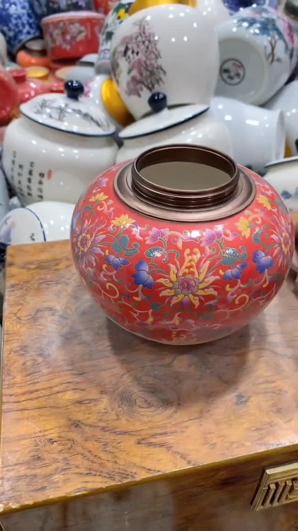 摆件陶茶叶罐密封罐储存罐