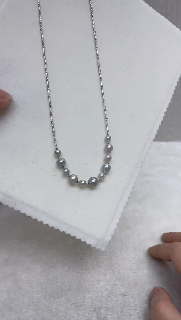 颈饰银S925镶嵌海水珍珠
