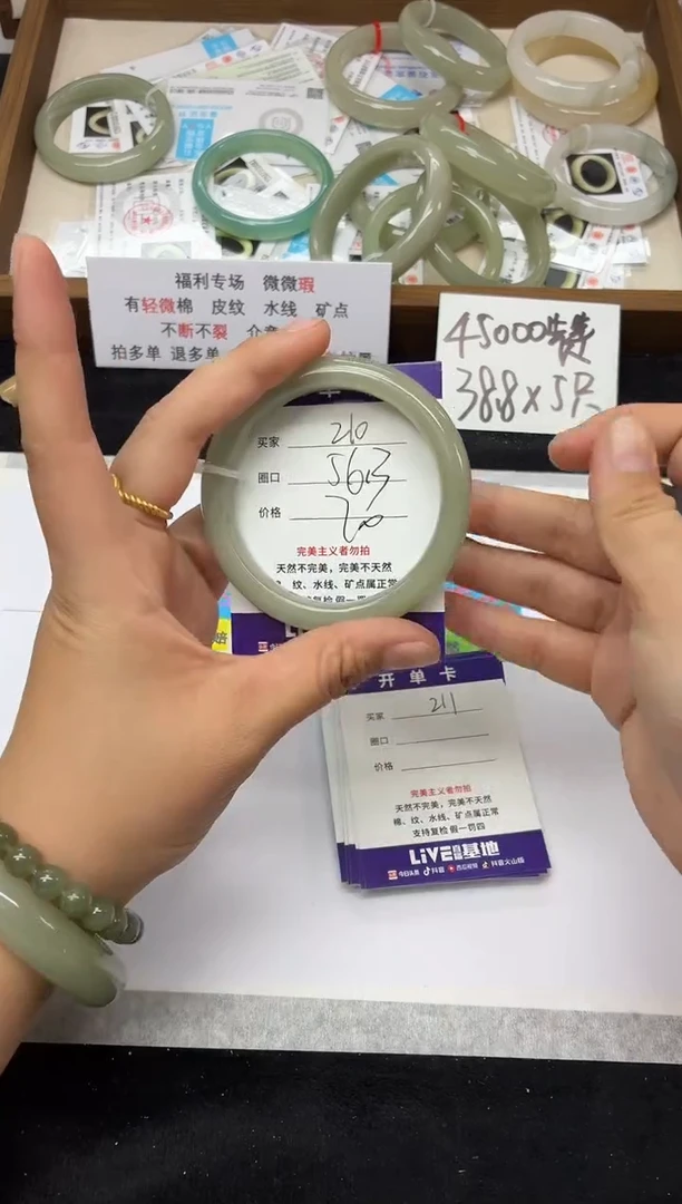 未镶嵌手镯石英质玉210