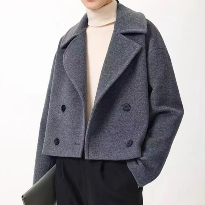 25s【寺山】秋季新款短款羊毛大衣（24082)【557】