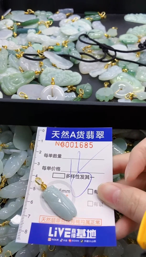 颈饰未镶嵌翡翠天然A货翡翠