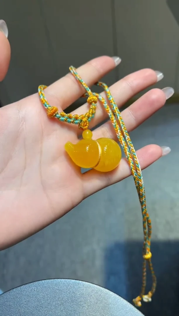 未镶嵌琥珀珠宝奇石锦鲤配色葫芦