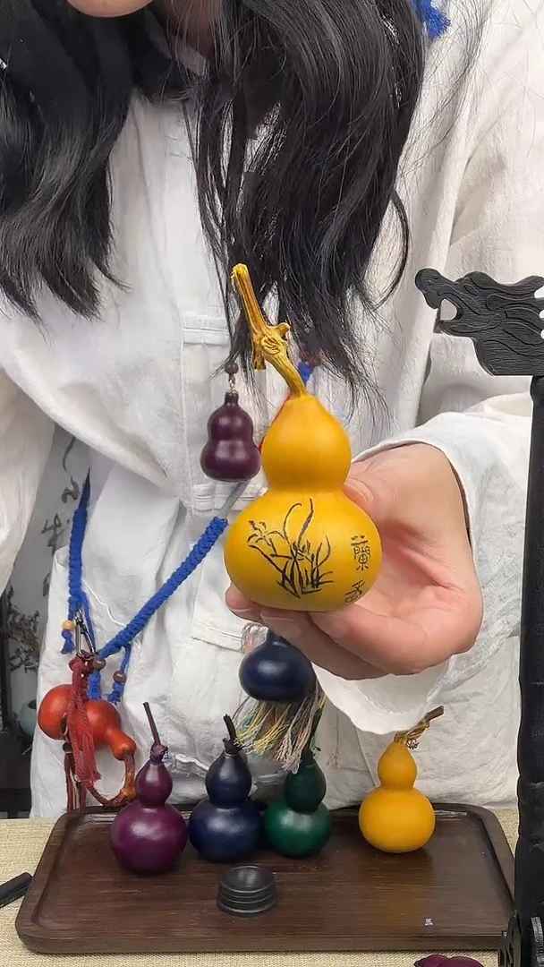 雕刻葫芦挂件----014