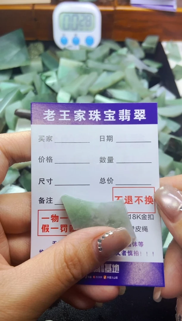 【闪购商品】翡翠颈饰未镶嵌料子