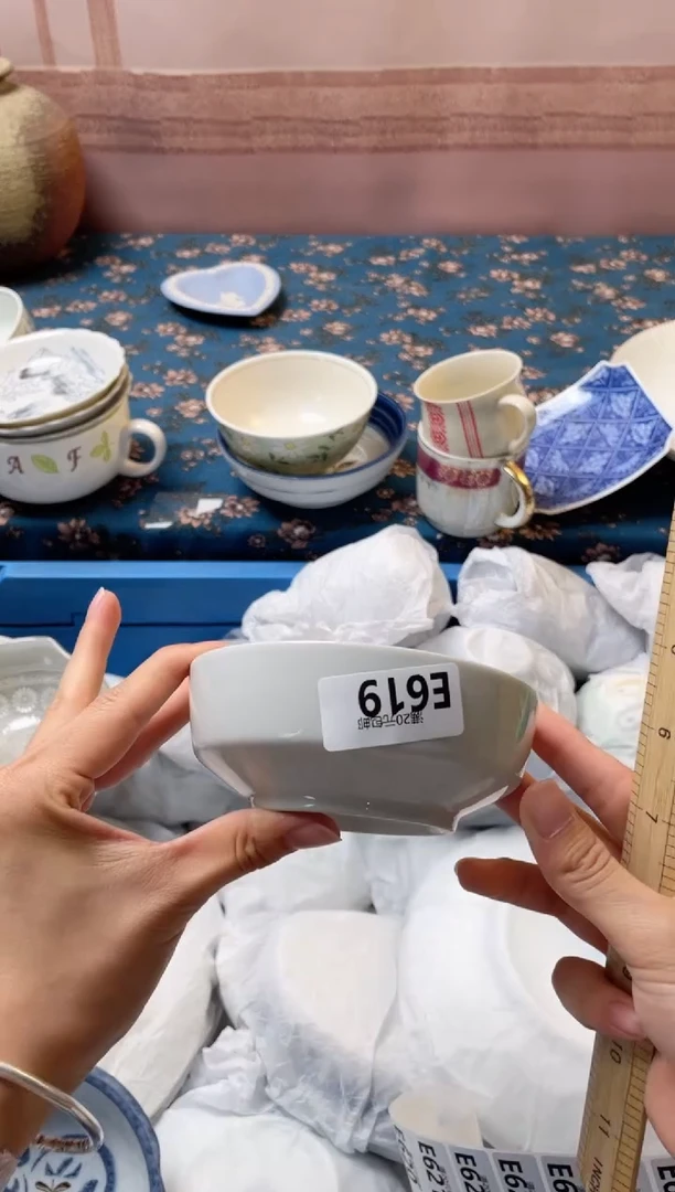 杯小*瓷器瓷器E619