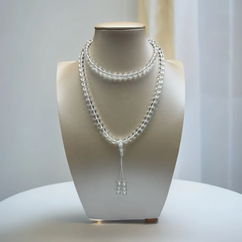 白水6mm佛珠108全净体经典时尚设计款