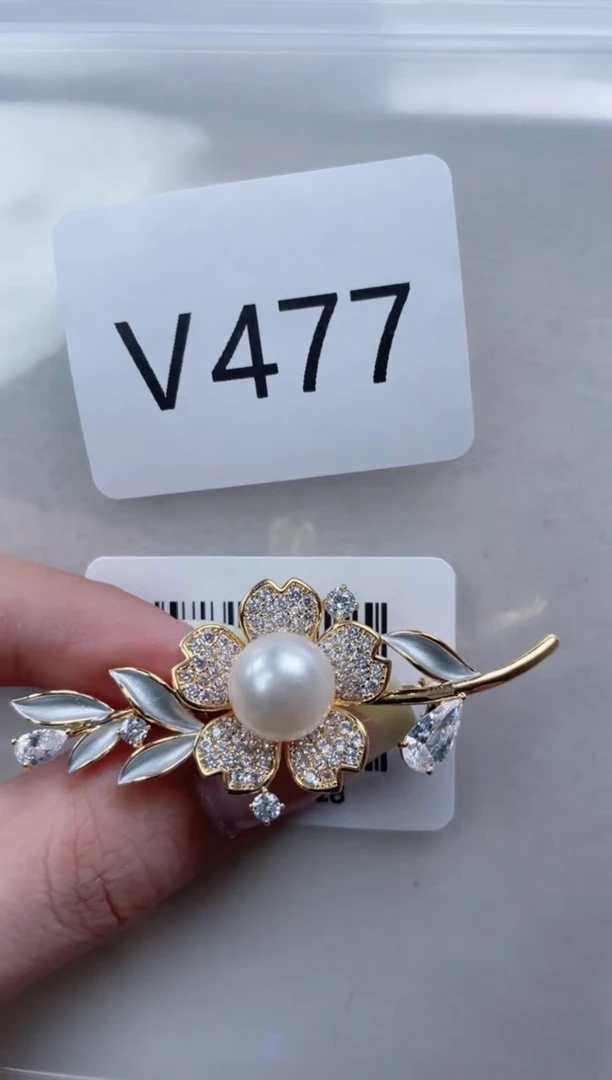 未镶嵌胸针海水珍珠V477