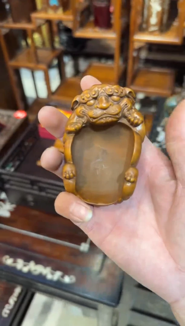 木木头款福狮茶则98