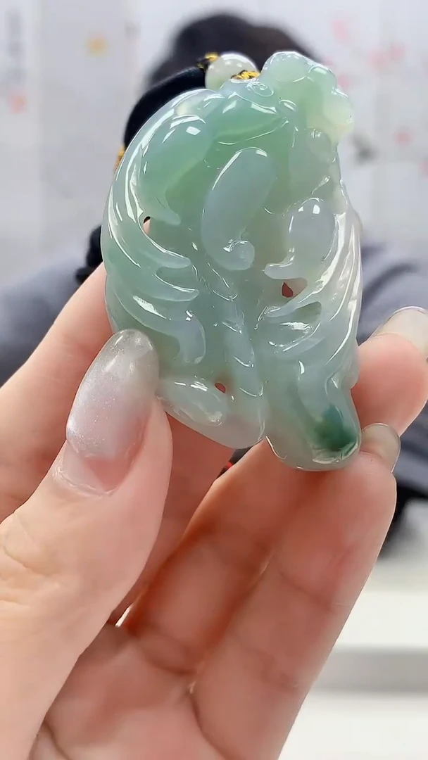定制翡翠未镶嵌5060lr- 毛货挂件176