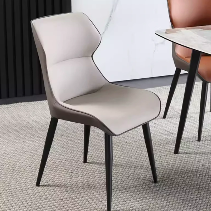简约现代餐椅轻奢高级感设计师家用餐桌椅意式极简餐椅家用餐椅